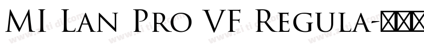 MI Lan Pro VF Regula字体转换